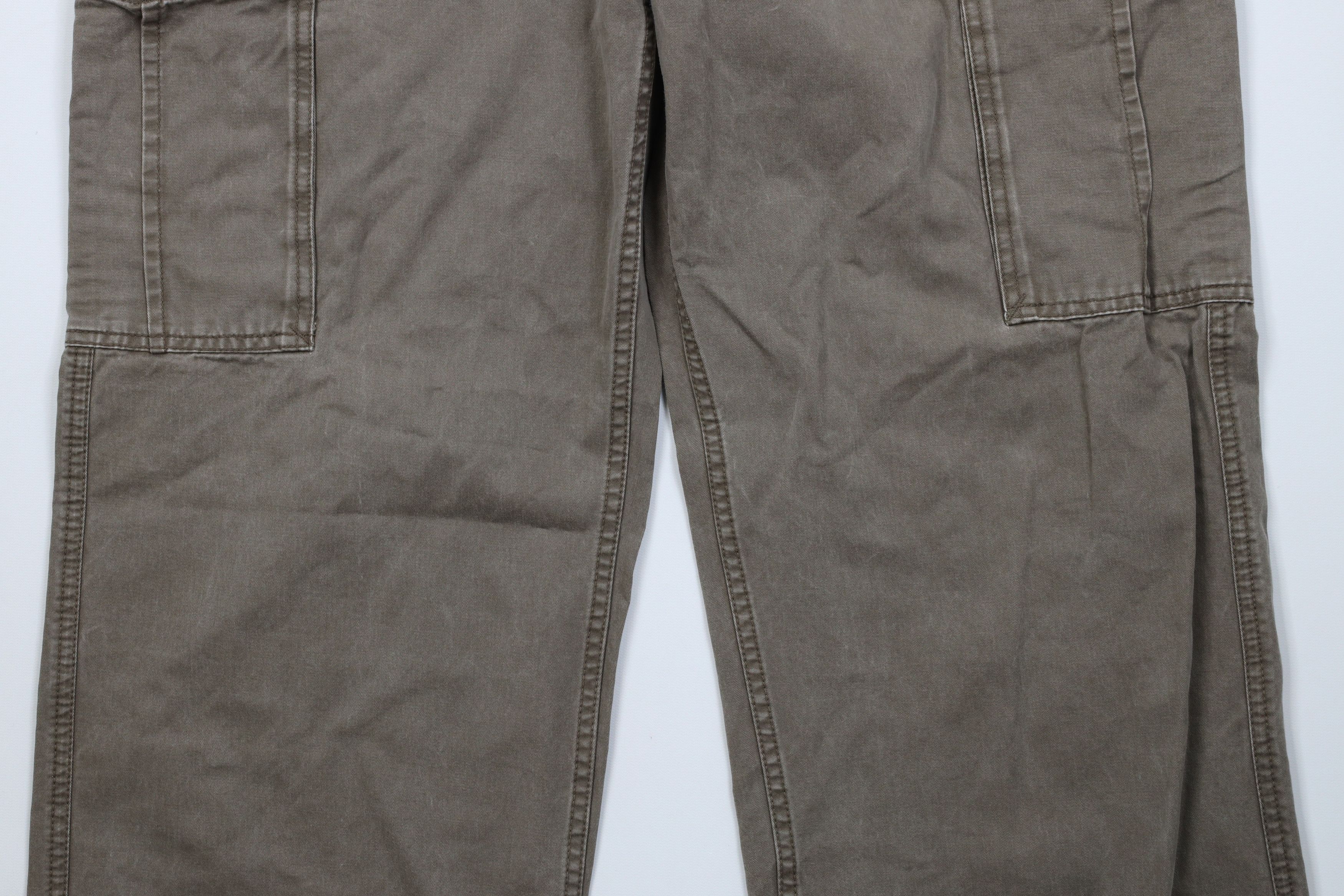 Gap Vintage 90s Y2K Gap Fit Wide Leg Cargo Pants Beige Cotton Size US 32 / EU 48 - 4 Thumbnail
