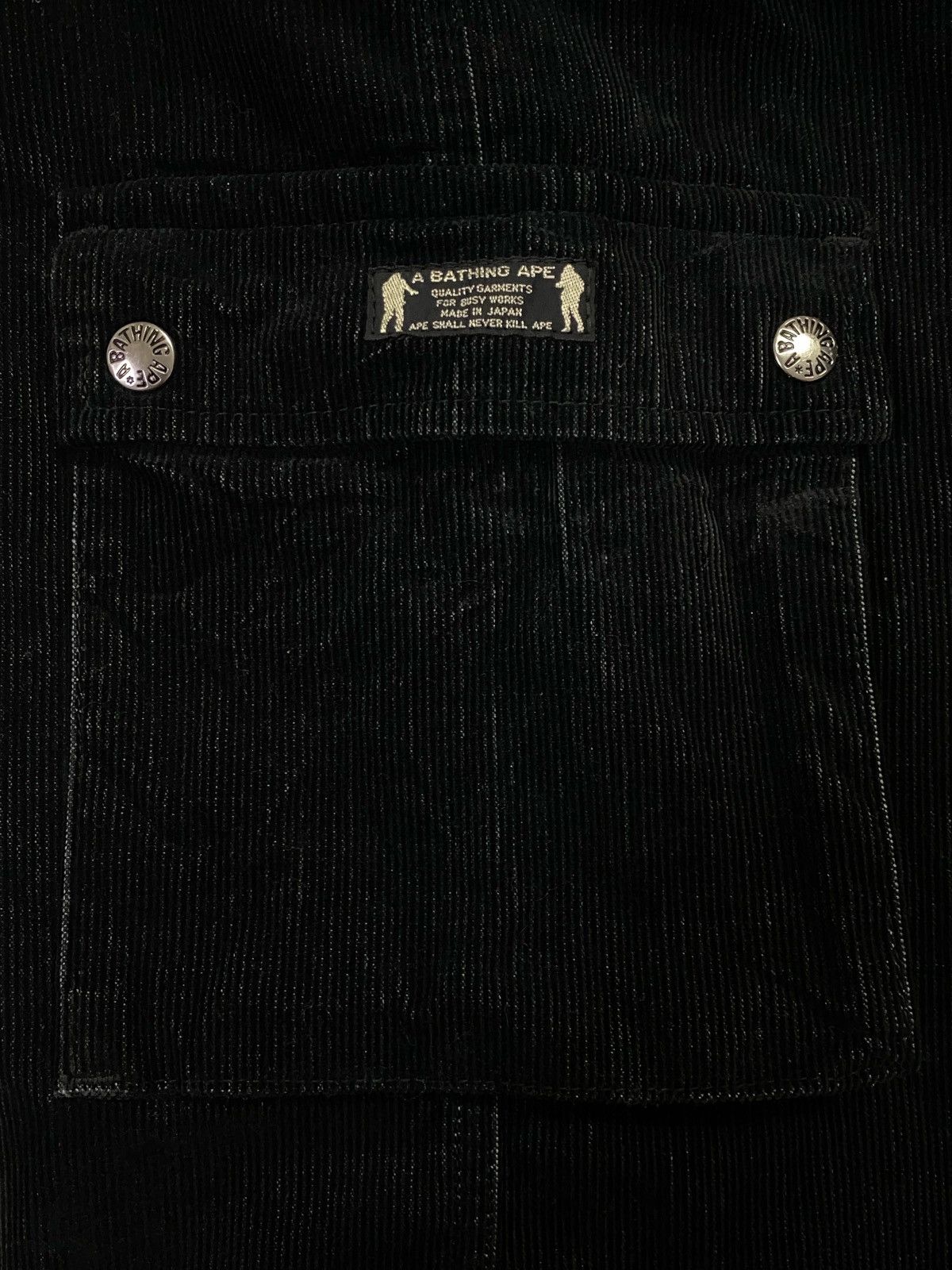 Bape A Bathing Ape Corduroy Cargo Pants Size US 34 / EU 50 - 13 Thumbnail