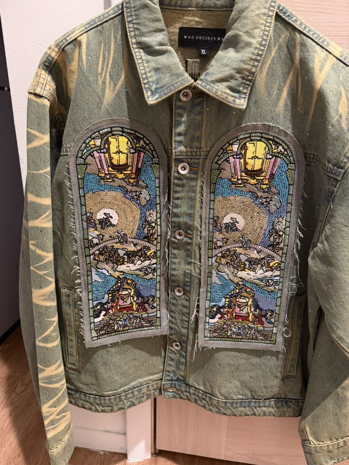 Who Decides War WHO DECIDES WAR UNFURLED DENIM JACKET Size US XL / EU 56 / 4 - 3 Thumbnail