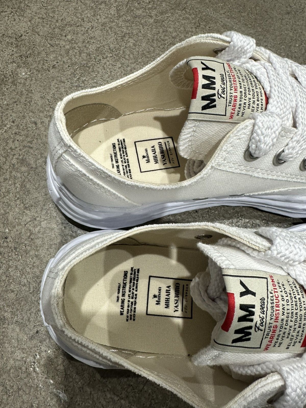 Maison MIHARA YASUHIRO MAISON MIHARA YASUHIRO - Hank Low White Sneakers Size US 7 / EU 40 - 9 Thumbnail
