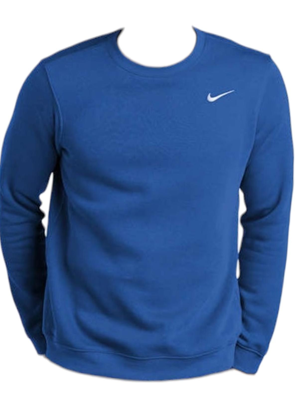 Nike Vtg. Nike Blue Crew Sweatshirt - Size L Size US L / EU 52-54 / 3 - 1 Thumbnail