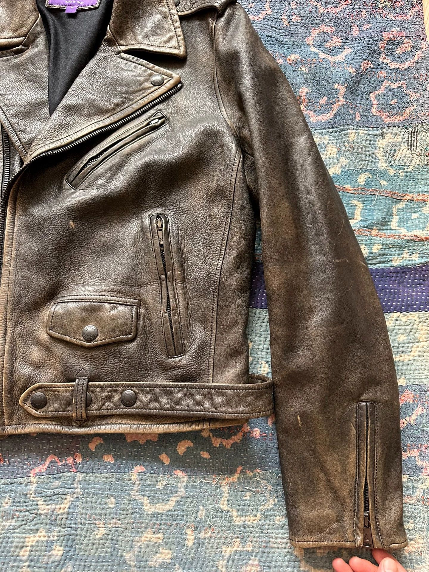 Polo Ralph Lauren RRL Purple Label Motorcycle Jacket M New W/Tags Size US M / EU 48-50 / 2 - 5 Thumbnail