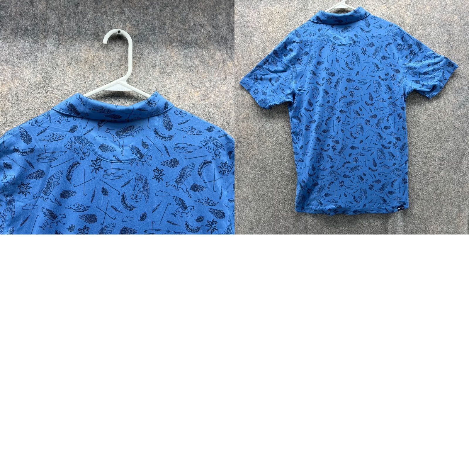 Puma Puma Polo Shirt Men Small Blue Polyester Cloudspun Atmos Golf All Over Print Polo Shirt Size US S / EU 44-46 / 1 - 9 Thumbnail