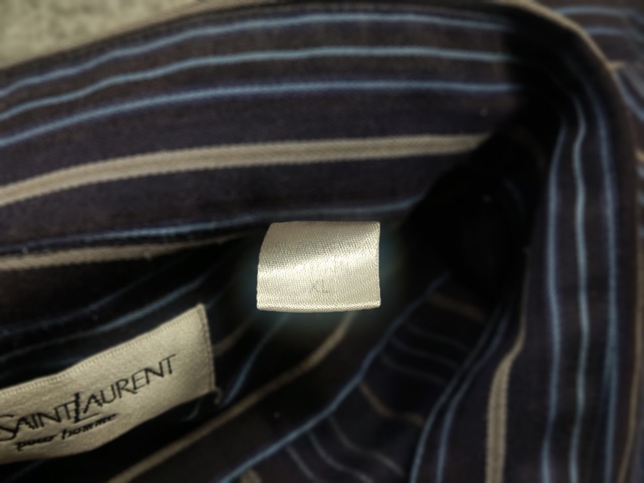 Yves Saint Laurent Yves Saint Laurent Vintage Striped Blue shirt short sleeves Size US XL / EU 56 / 4 - 11 Thumbnail