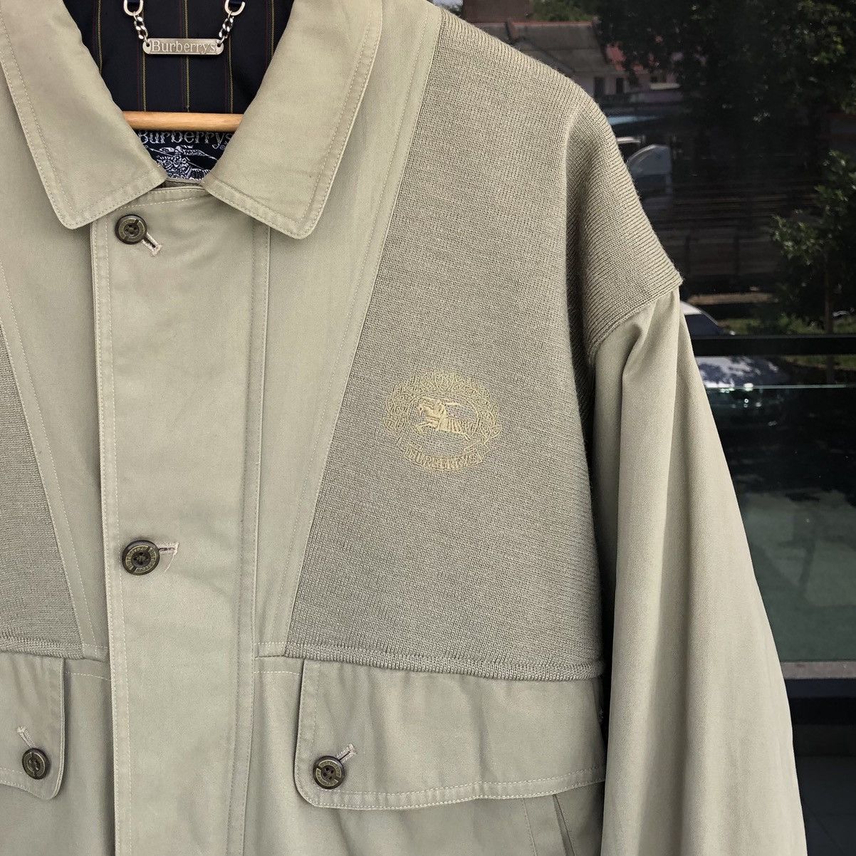 Burberry Vintage Burberrys Prorsum Wool Knitted Bomber Jacket Size US M / EU 48-50 / 2 - 4 Thumbnail