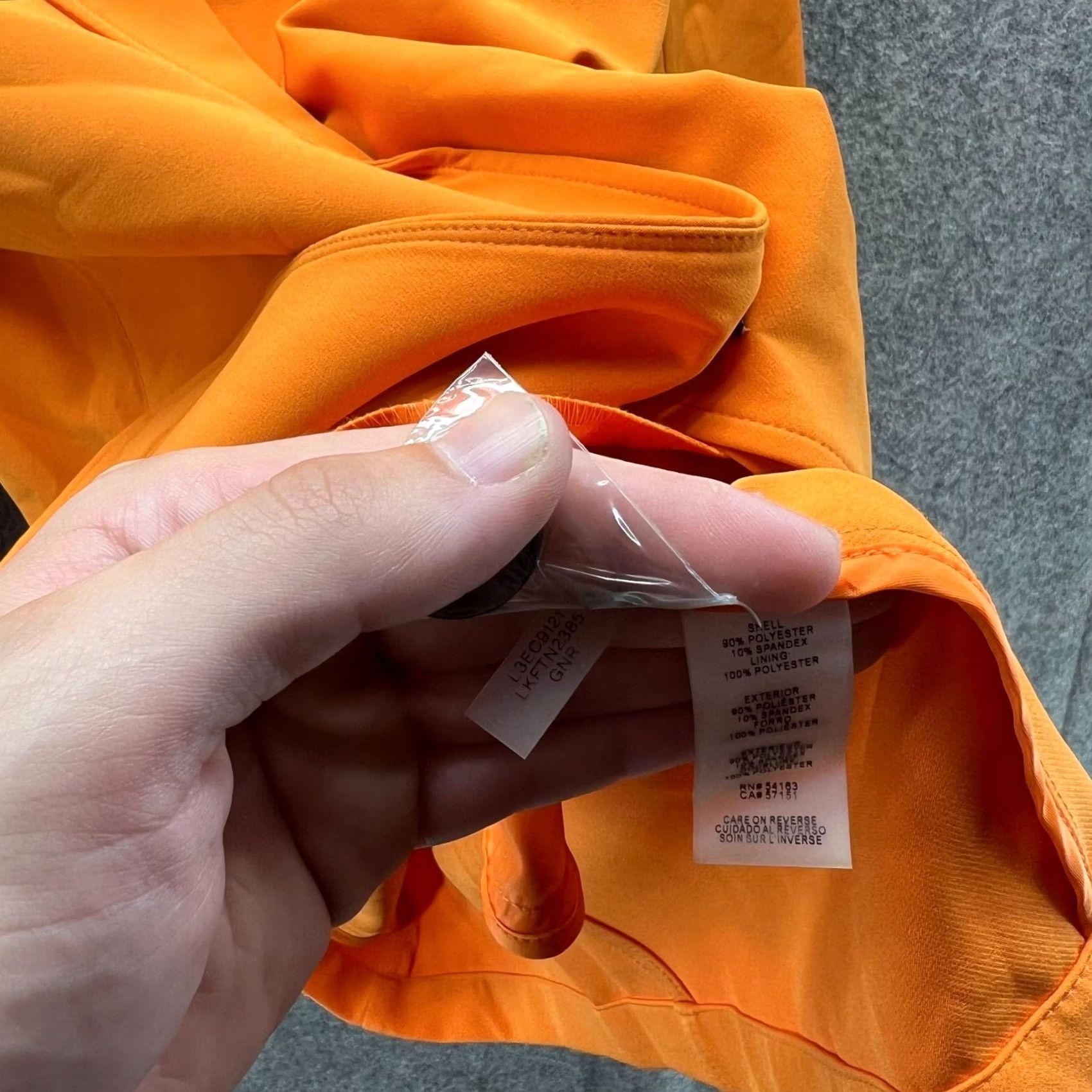 Karl Lagerfeld Karl Lagerfeld Womens Blazer Orange Sport Coat Long Sleeve Jacket Size M / US 6-8 / IT 42-44 - 7 Thumbnail