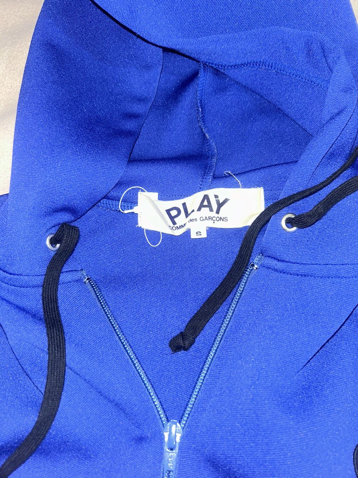 Comme des Garcons PLAY CDG Play Hoodie Blue Size US S / EU 44-46 / 1 - 3 Thumbnail