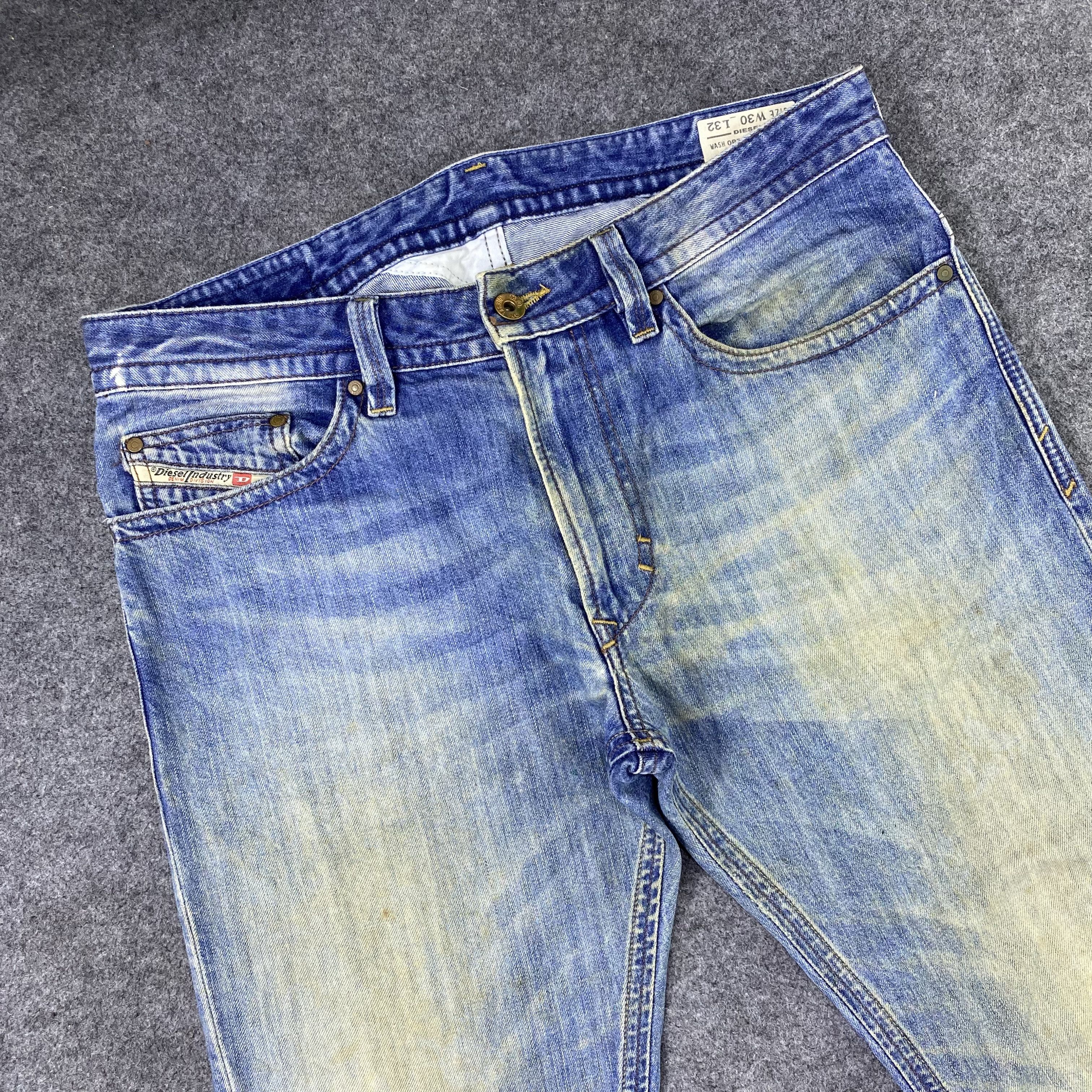 Diesel × If Six Was Nine Diesel Distressed Blue Wash Jeans-J1173 Size US 35 - 5 Thumbnail