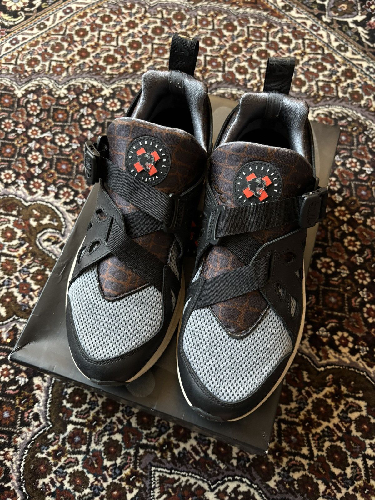 Nike × Patta Nike x Patta - Black/Brown/Grey Size US 8.5 / EU 41-42 - 7 Thumbnail