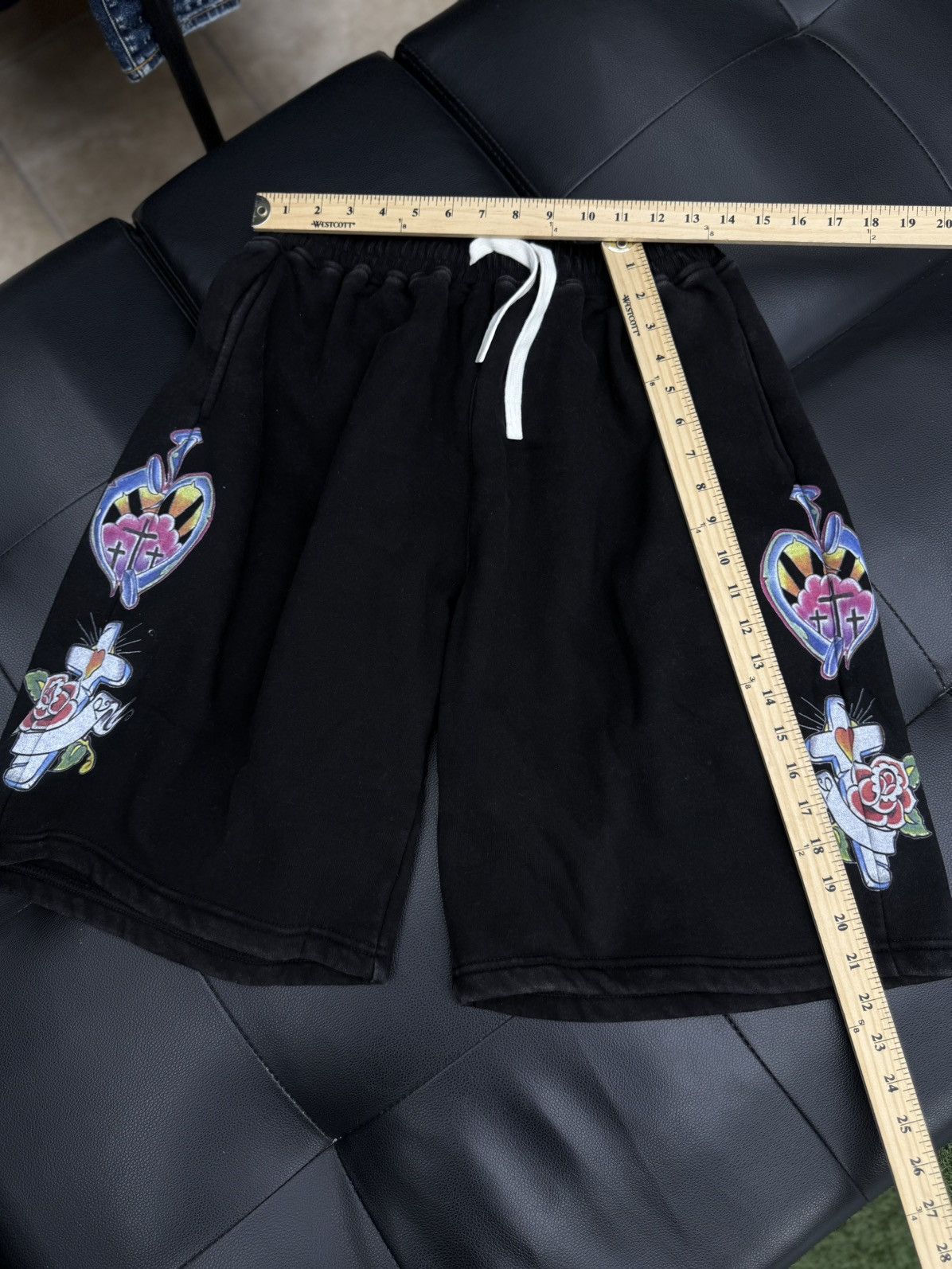 Other We Are Righteous Black Cotton Shorts Size Large (NEW) Size US 31 - 4 Thumbnail