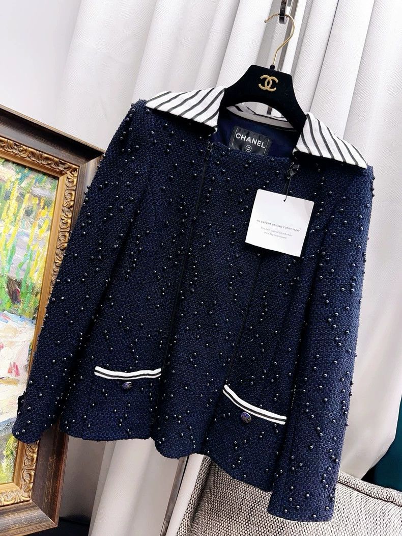 Chanel Chanel Blue embroidered pearl full of stars long-sleeved s Size XS / US 0-2 / IT 36-38 - 7 Thumbnail