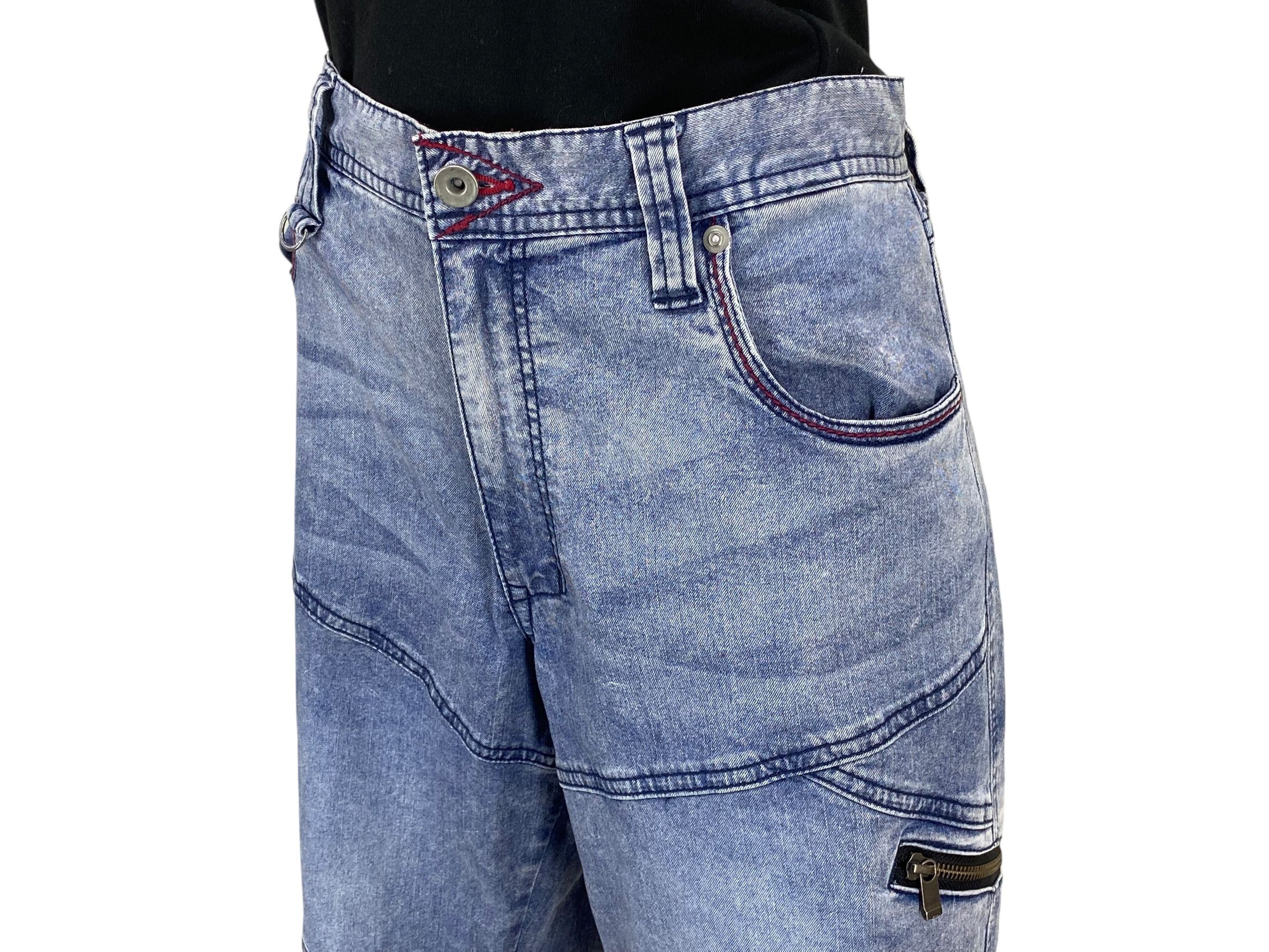 Japanese Brand Blue B Jeans Cargo Jeans Size US 34 / EU 50 - 6 Thumbnail