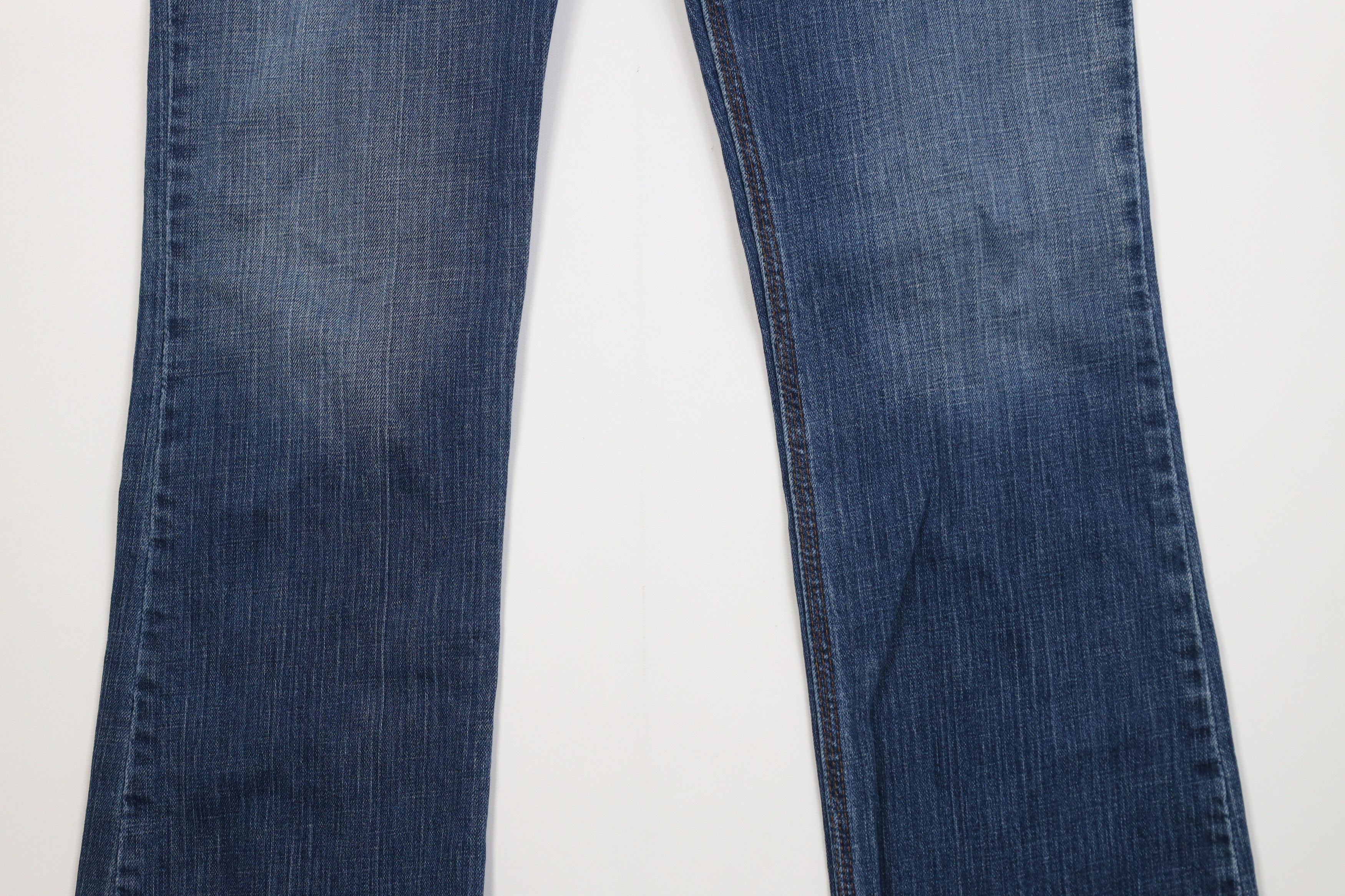 Carhartt Vintage Y2K Carhartt Spell Out Rhinestone Flared Denim Jeans Size 31" - 3 Thumbnail