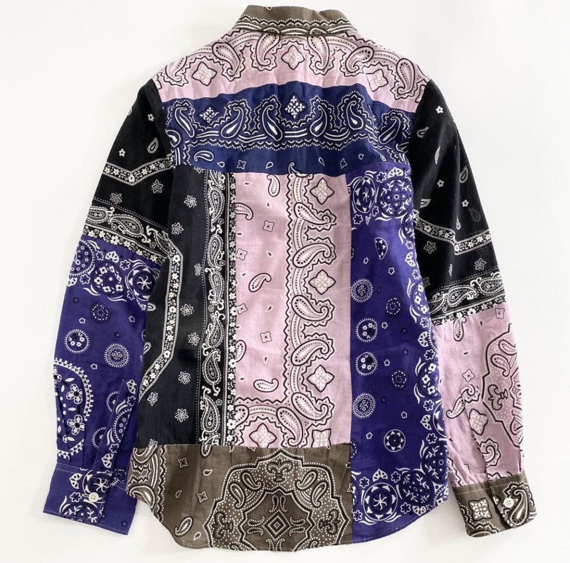Comme des Garcons × Junya Watanabe Archive Junya Patchwork Bandana Button Down Shirt Multicolor Size US S / EU 44-46 / 1 - 5 Thumbnail