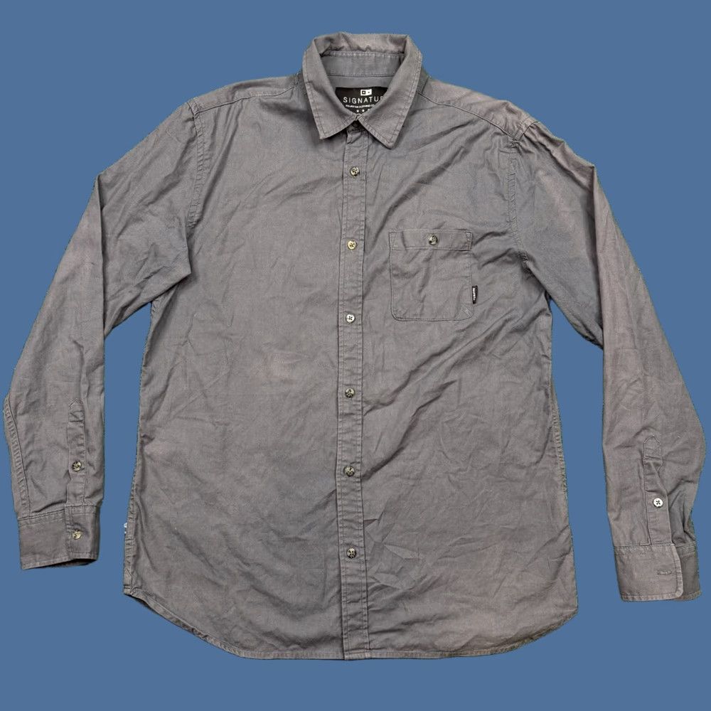 JW Anderson Fourstar x Brian Anderson Button-Up Shirt Men XL Gray Long Sleeve Skater Button Down Pocket Vintage No Size US XL / EU 56 / 4 - 1 Thumbnail