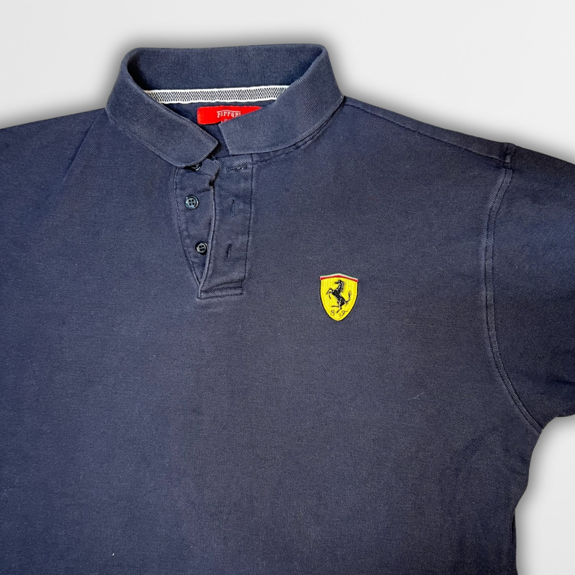 Ferrari Ferrari Scuderia Polo Shirt XL Navy Cotton Mens Classic Logo Size US XL / EU 56 / 4 - 4 Thumbnail