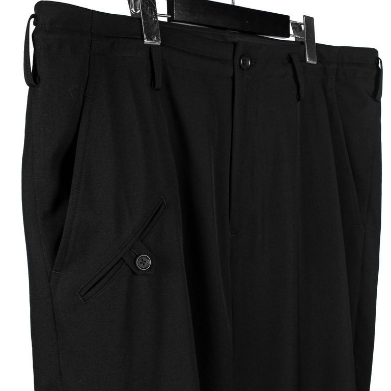 Yohji Yamamoto Yohji Yamamoto Pour Homme - WOOL GABARDINE COIN POCKET PANTS Size US 30 / EU 46 - 5 Thumbnail