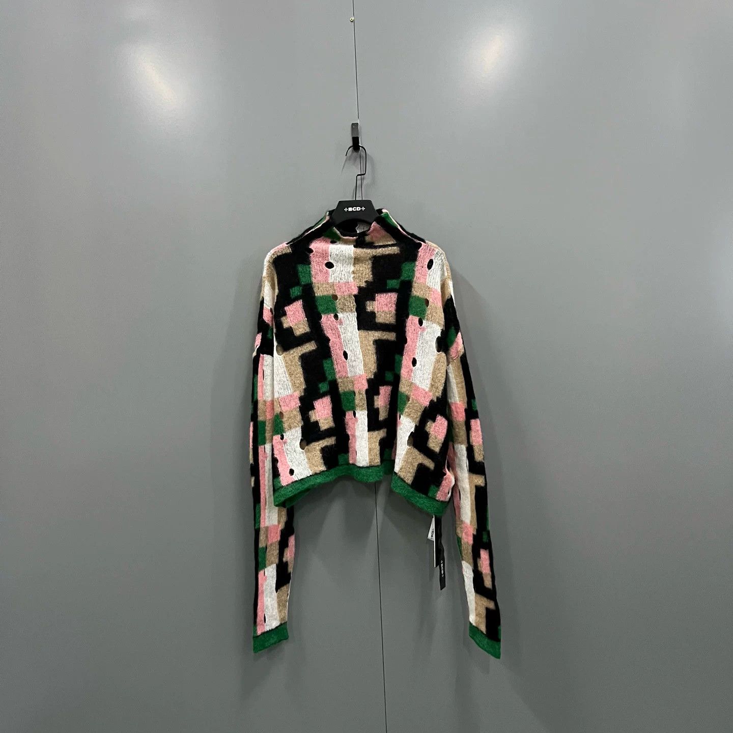 Loewe LOEWE Colorblock Geometric Knit Sweater Size S / US 4 / IT 40 - 1 Thumbnail