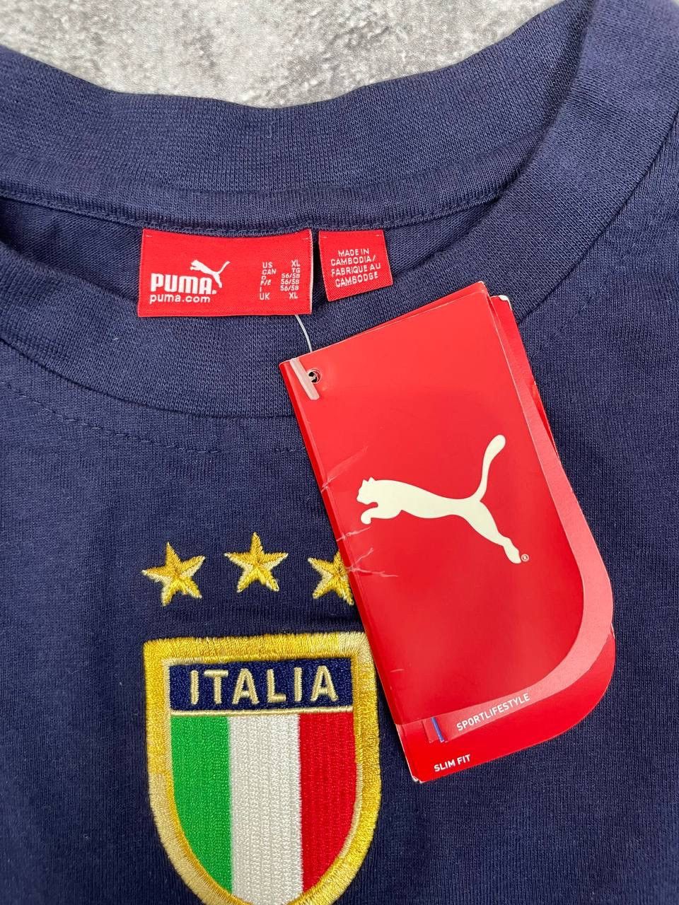 Puma Puma NWT Men Long Sleeve T-Shirt Italia Navy Blue Size XL Size US XL / EU 56 / 4 - 3 Thumbnail