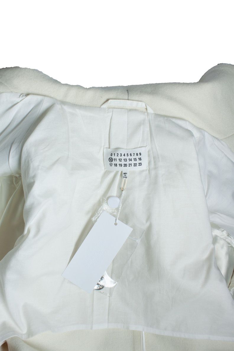 Maison Margiela Maison Martin Margiela, Off white Melton coat Size US M / EU 48-50 / 2 - 5 Thumbnail