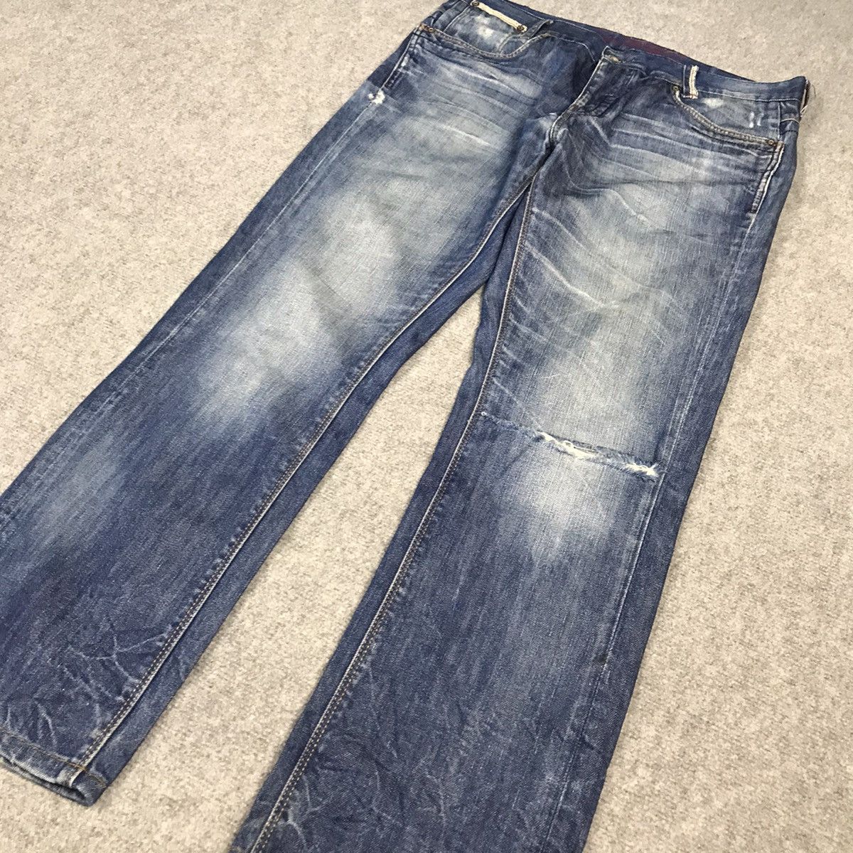 Japanese Brand × Zara Distressed japan style denim Zara jeans pants Size US 32 / EU 48 - 3 Thumbnail