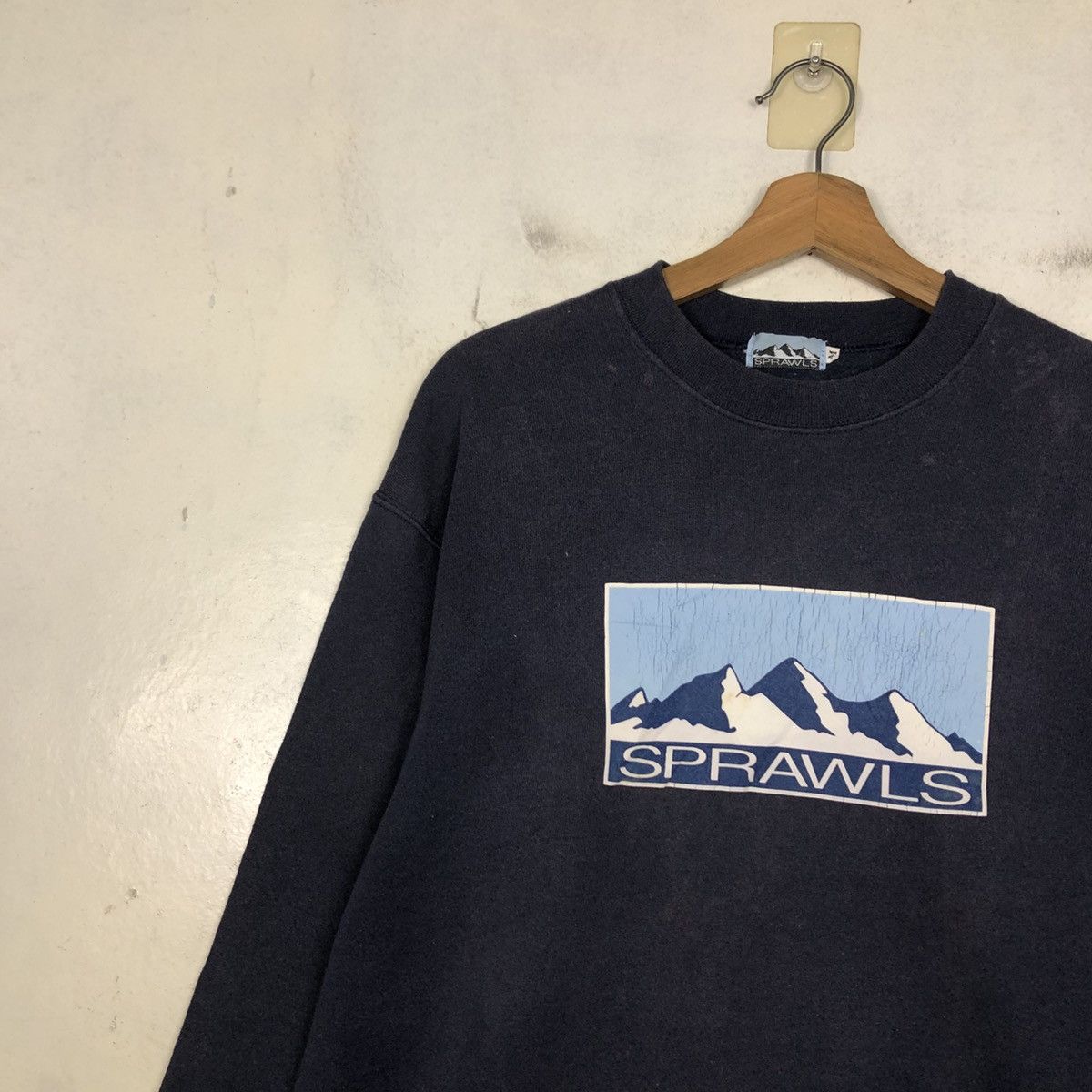 Vintage 📌Vintage Sweatshirt Crewneck Sprawls Big Logo Design Size US M / EU 48-50 / 2 - 9 Thumbnail