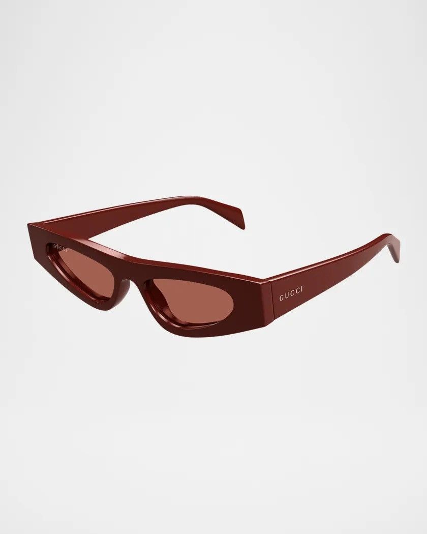 Gucci Burgundy Cat Eye Sunglasses Size ONE SIZE - 1 Thumbnail
