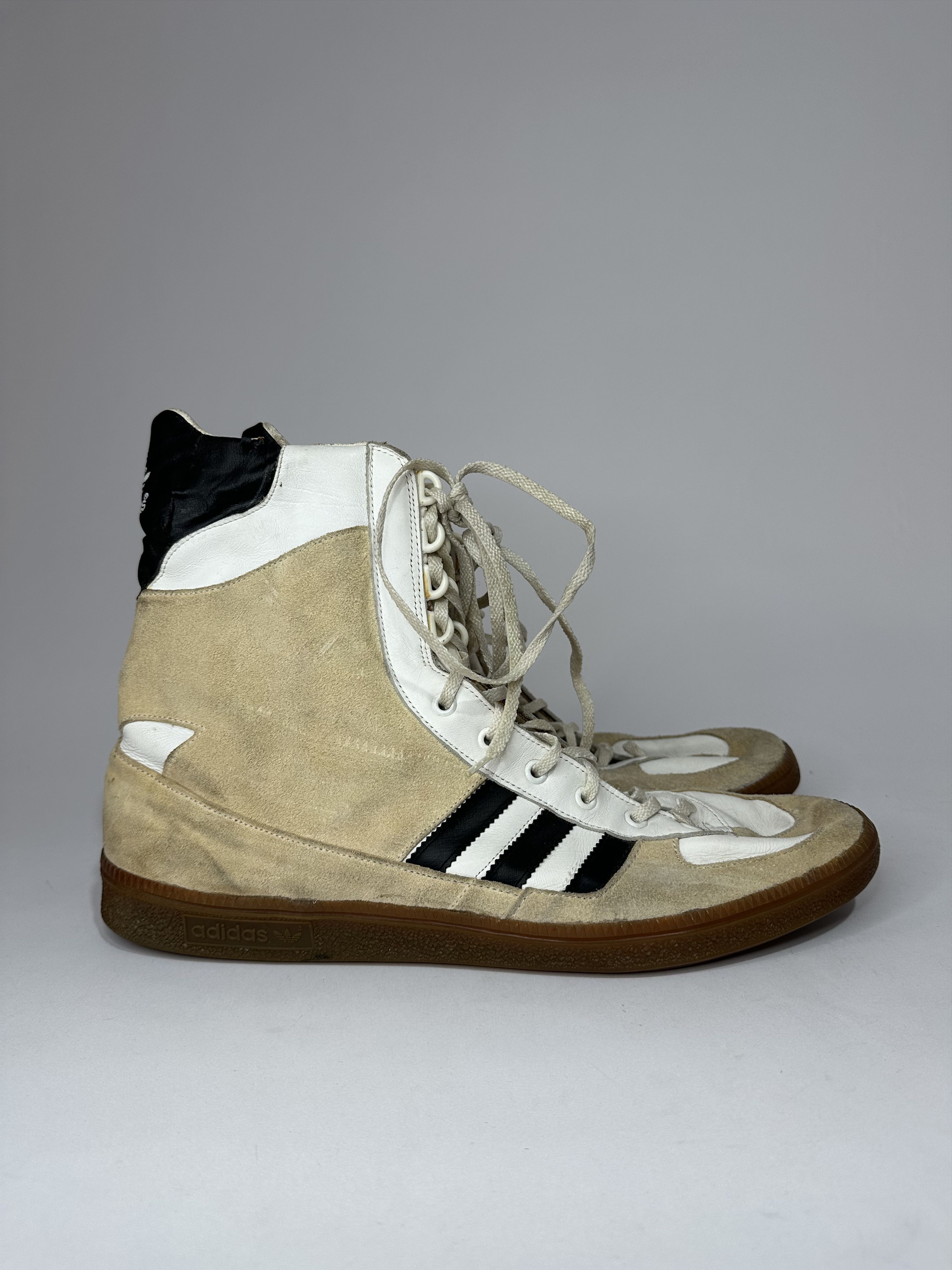 Adidas Vintage 80's Adidas Adimed Stabil Hi Top Sneakers. Size US 13 / EU 46 - 3 Thumbnail