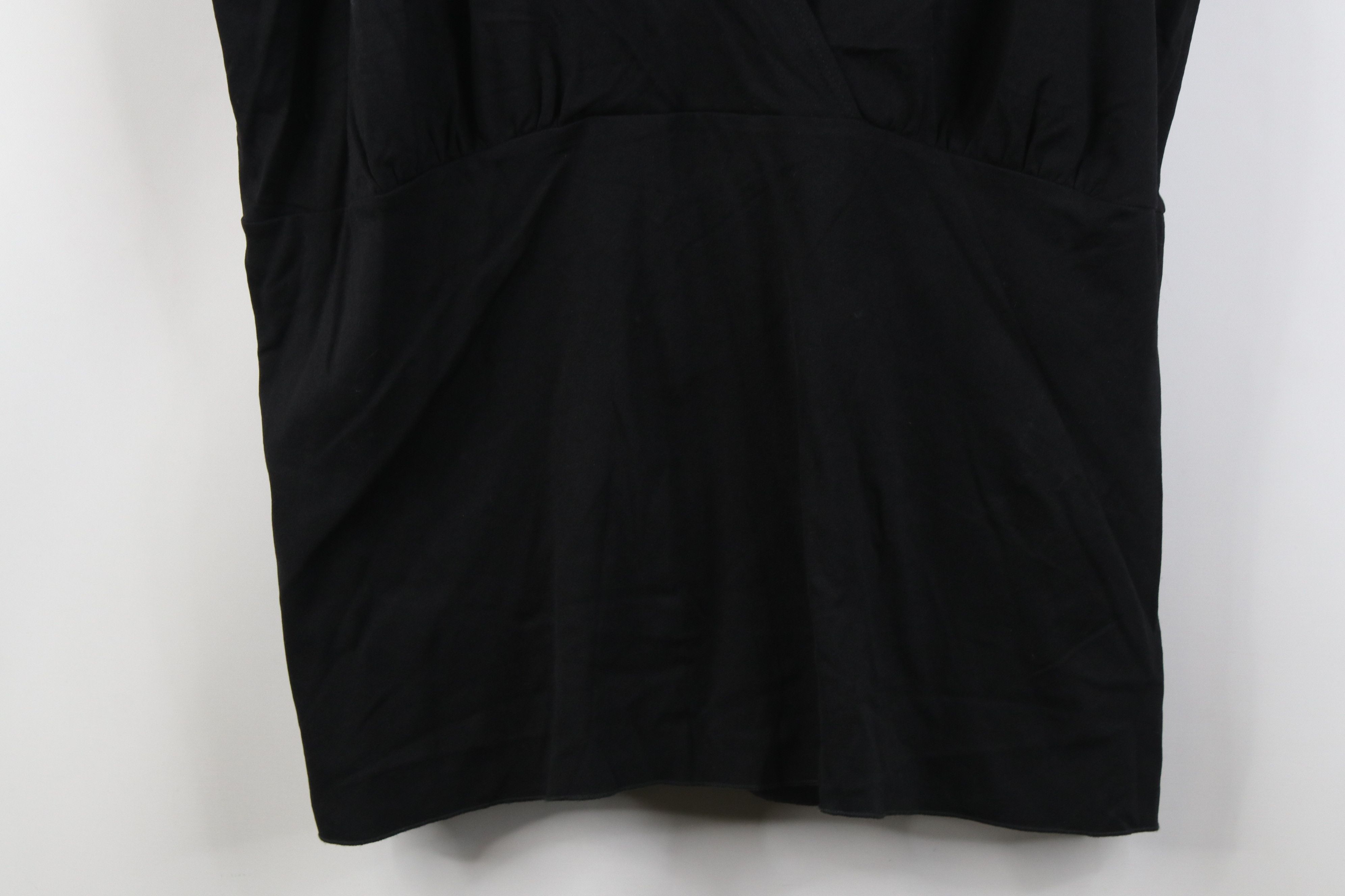 Vintage Vintage 90s Y2K Babydoll Fairy V-Neck Shirt Top Black USA Size XXL / US 16-18 / IT 52-54 - 3 Thumbnail