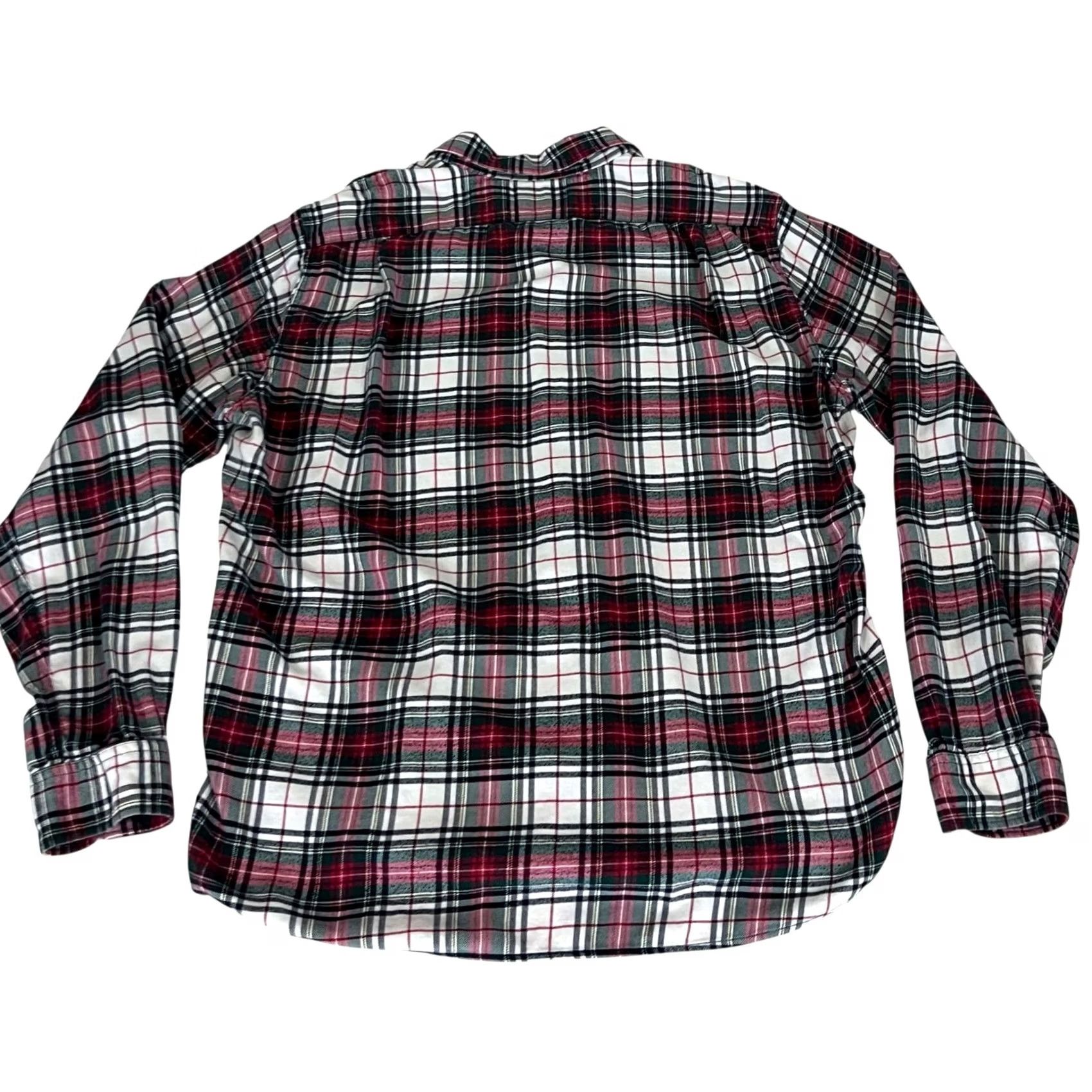 J.Crew J.Crew Flannel Slim Fit Shirt Mens XL Red Green Plaid Button Down Long Sleeve Size US XL / EU 56 / 4 - 4 Thumbnail