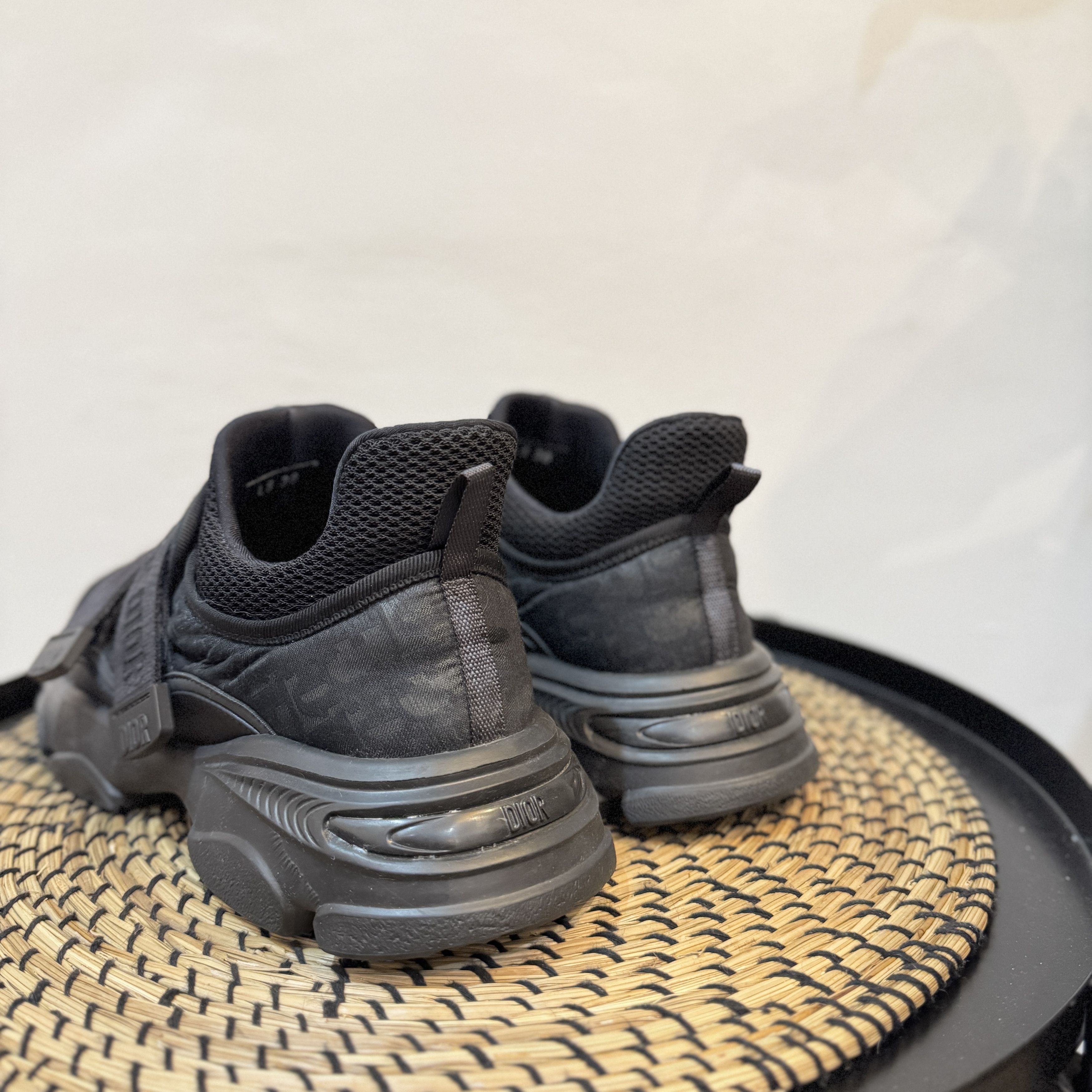 Christian Dior Monsieur Christian Dior Black Oblique Technical Fabric/suede D-Wander Size US 8 / IT 38 - 3 Thumbnail