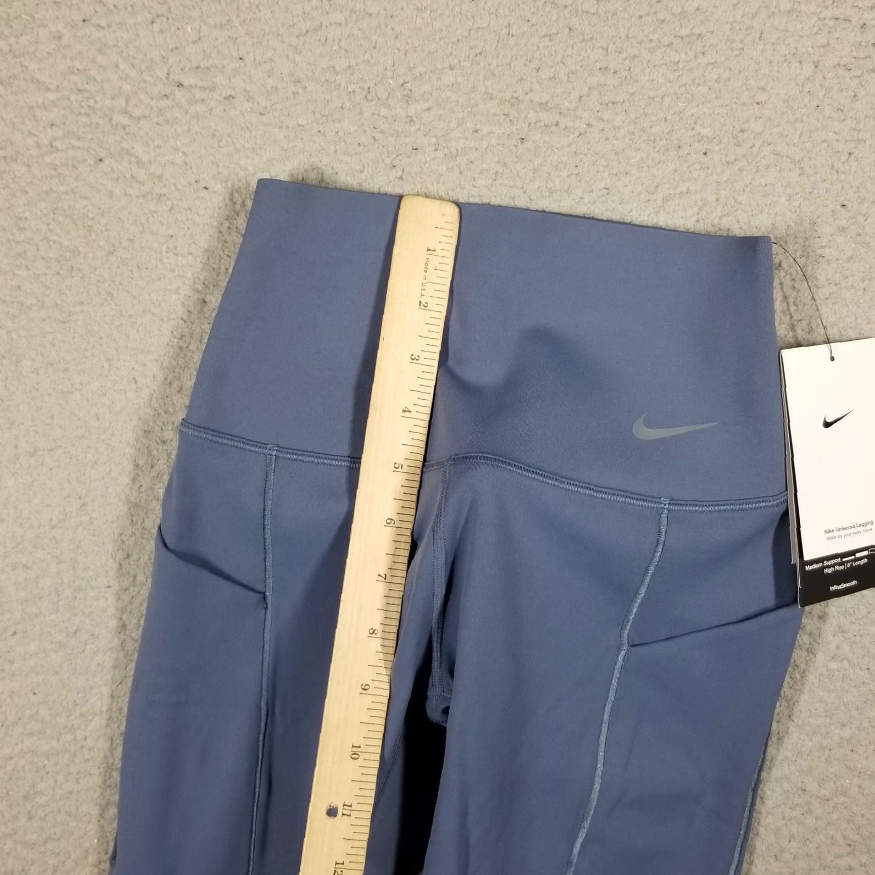Nike Nike Sportswear Women's XS Blue High Rise Dri-FIT Leggings Ankle Activewear Workout Size 26" / US 2 / IT 38 - 5 Thumbnail
