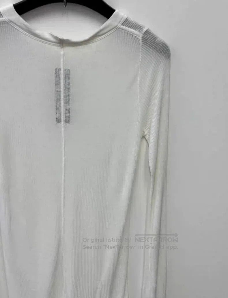 Rick Owens Rick Owens Ladies White Slim Fit Long Sleeve T-Shirt Size S / US 4 / IT 40 - 5 Thumbnail
