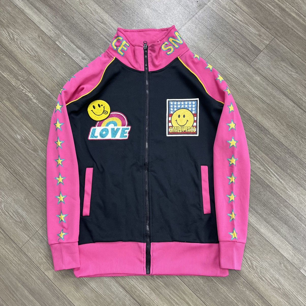 Angel Blue 2000s Hysteric Glamour Style Smile Face Star Track Jacket Size US S / EU 44-46 / 1 - 12 Thumbnail