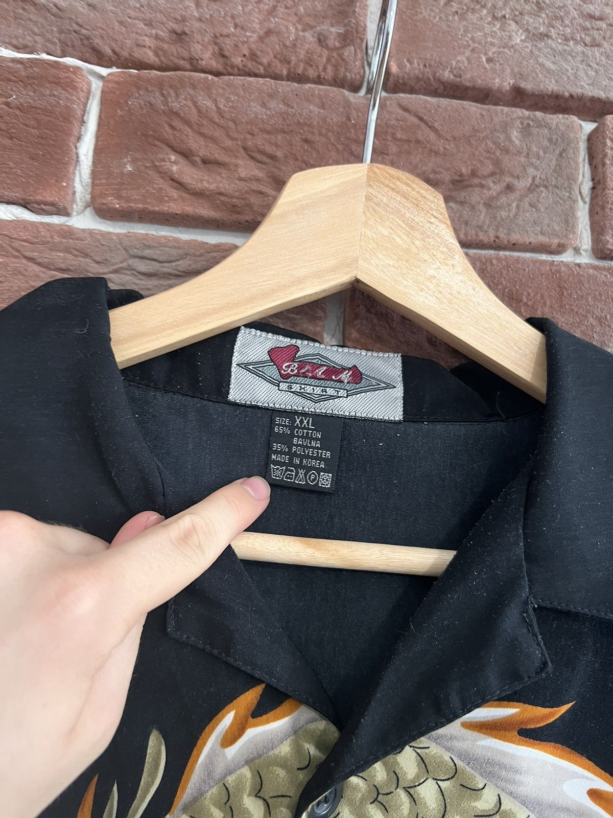 Japanese Brand Vintage Y2k Dragon Drip Button Up Rare Shirt Like Prada Hype Size US XXL / EU 58 / 5 - 8 Thumbnail