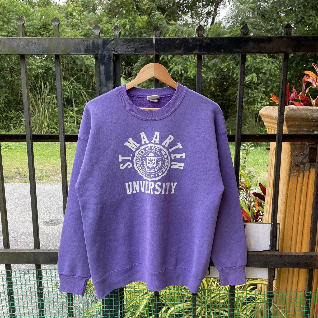 Vintage 🔥Vintage 80s St Marten University Big Logo Sweatshirts Size US M / EU 48-50 / 2 - 1 Thumbnail