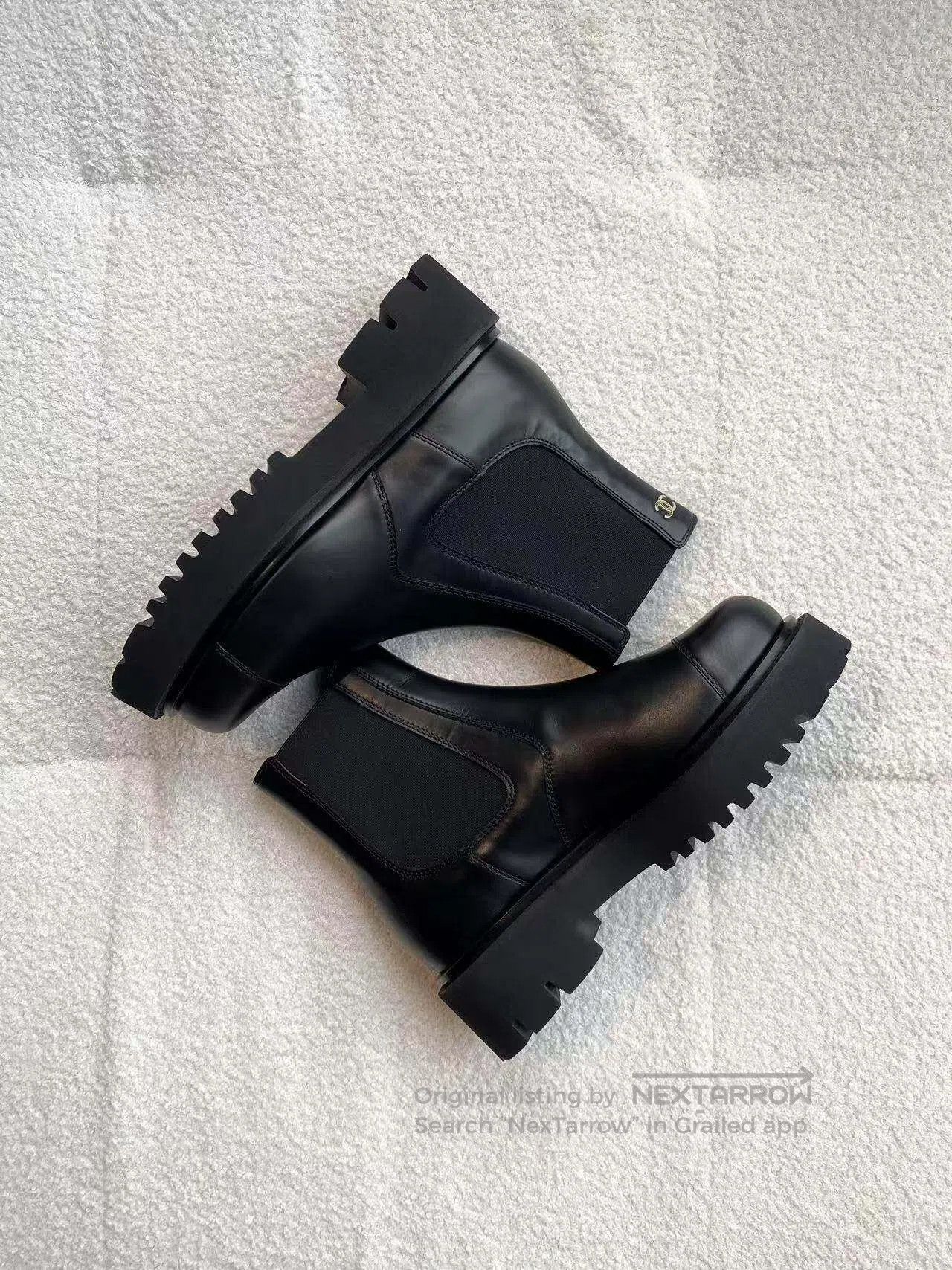 Chanel Chanel Thick-soled booties| Size US 6.5 / IT 36.5 - 3 Thumbnail