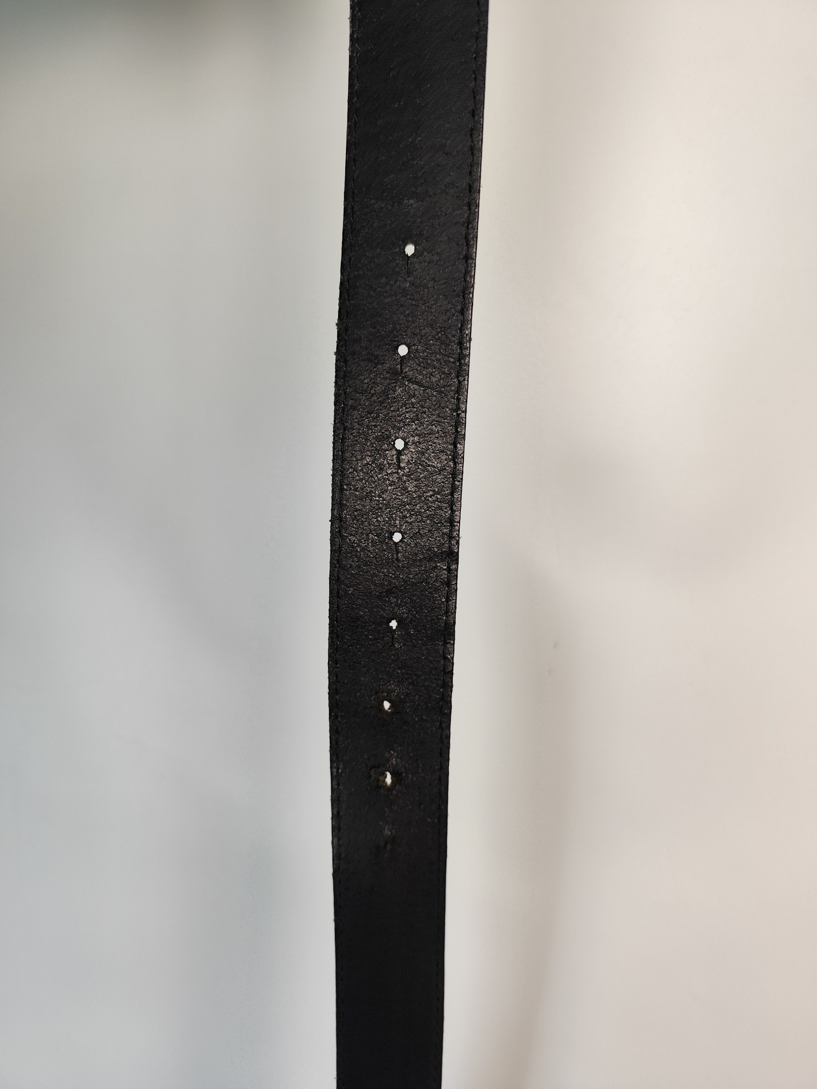 Dirk Bikkembergs Vintage streetwear Dirk Bikkembergs Leather Black Belt Size ONE SIZE - 7 Thumbnail