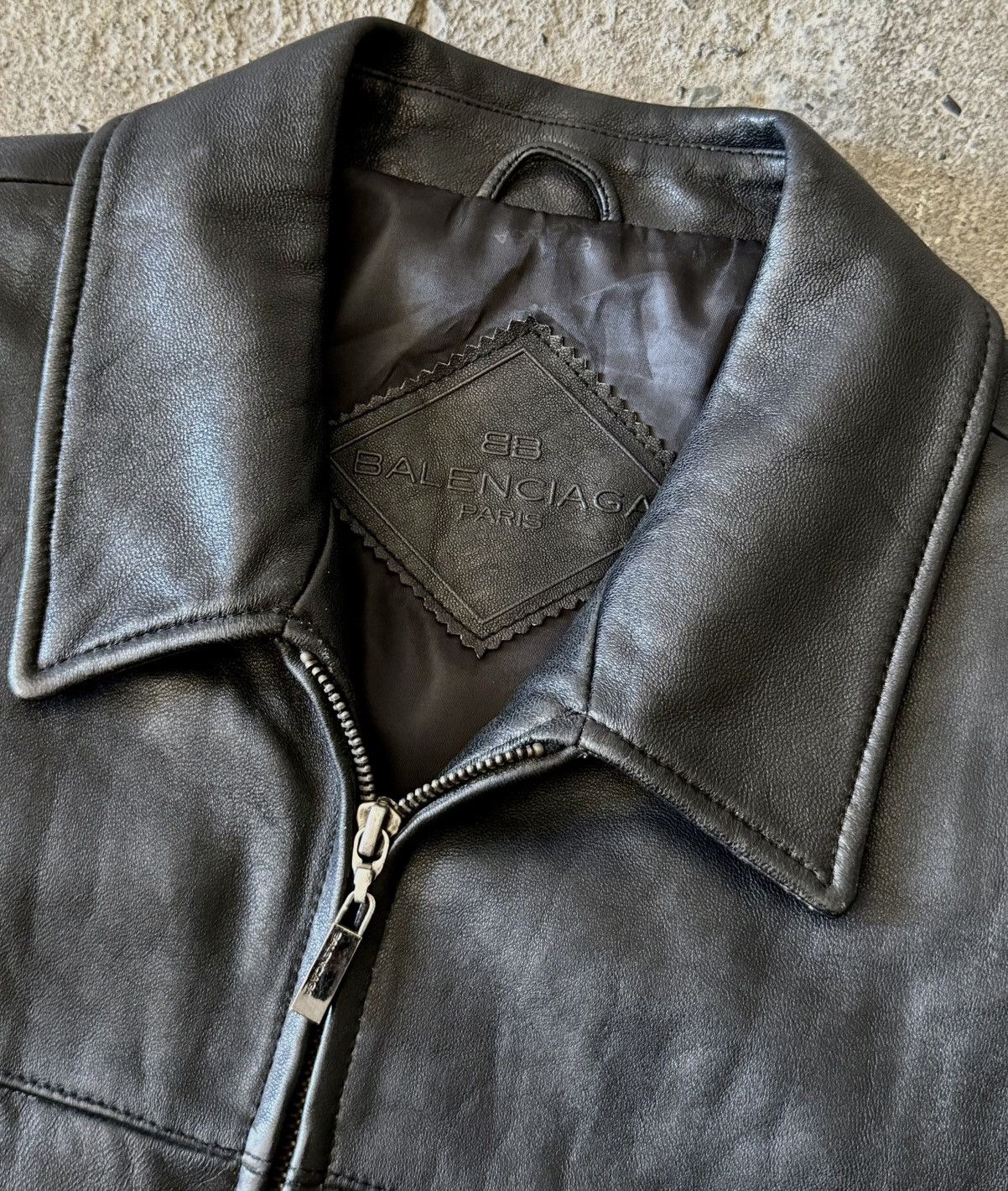 Balenciaga Balenciaga - 1997 - Nicolas Ghesquière-Zip Up Leather Jacket Size US L / EU 52-54 / 3 - 2 Thumbnail