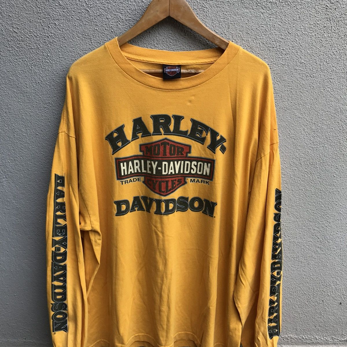 Harley Davidson Vintage HARLEY DAVIDSON longsleeves flame tee Size US XXL / EU 58 / 5 - 2 Thumbnail