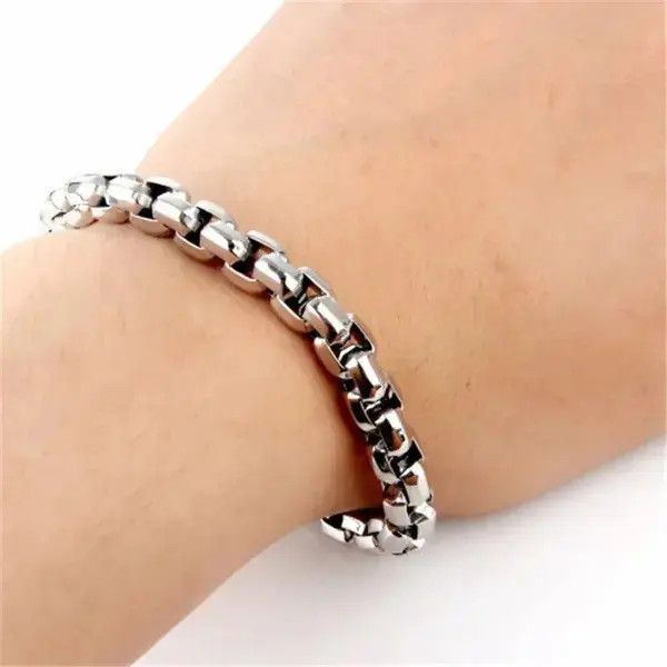 Jewelry Square Pearl Chain Bracelet Size ONE SIZE - 3 Thumbnail