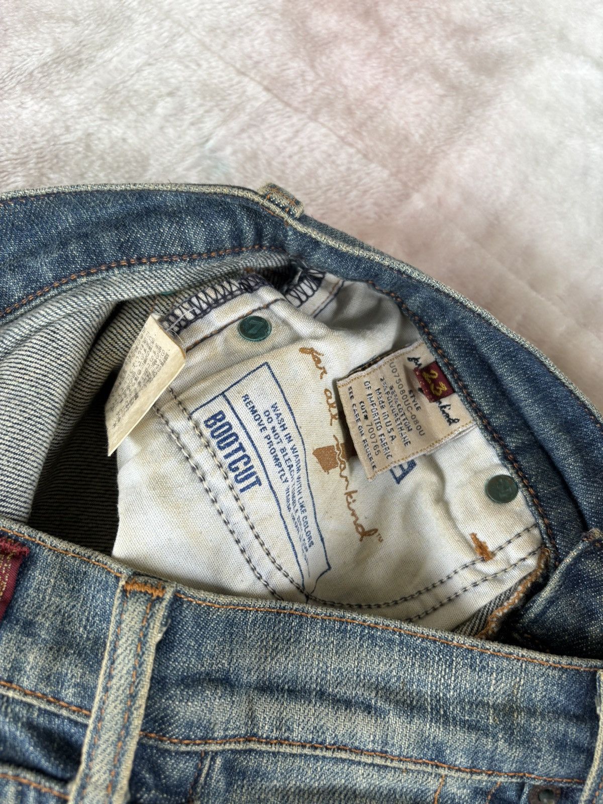 7 For All Mankind × Japanese Brand Flare Jeans Rusty Bootcut 7 For All Mankind Distress Denim Size 27" / US 4 / IT 40 - 10 Thumbnail