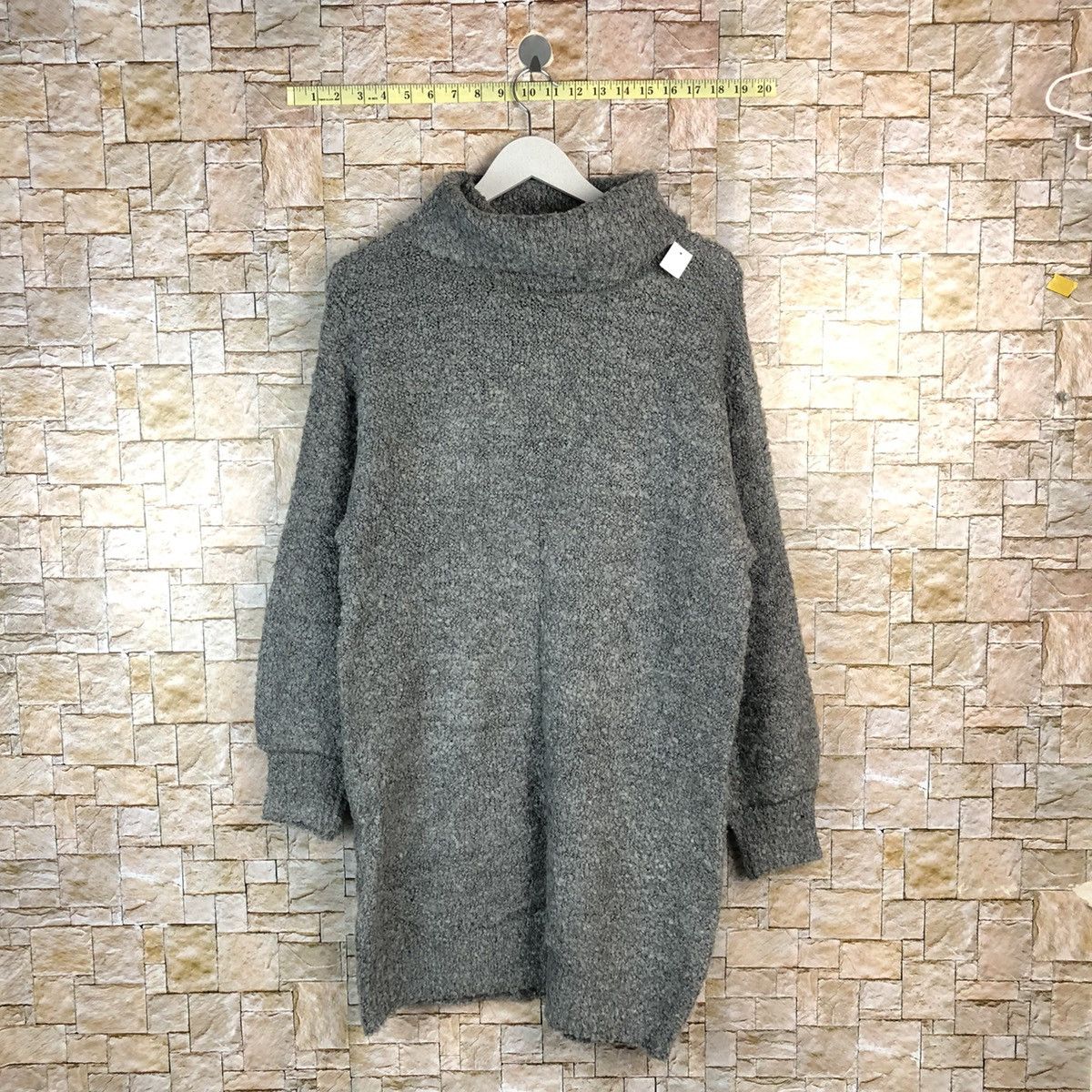 GU × Homespun Knitwear × Vintage GU Grey vintage long Knitwear #A1090 Size US S / EU 44-46 / 1 - 1 Thumbnail