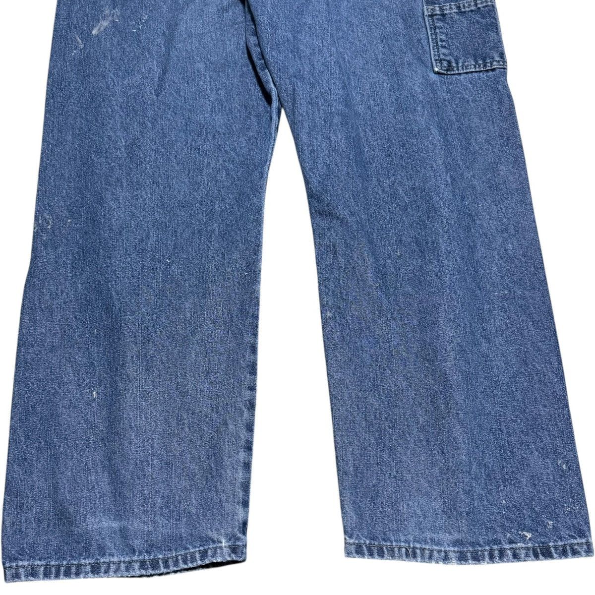 Vintage × Wrangler Wrangler 100% Cotton Paint Splatter Carpenter Jeans 44x32 Size US 44 / EU 60 - 3 Thumbnail