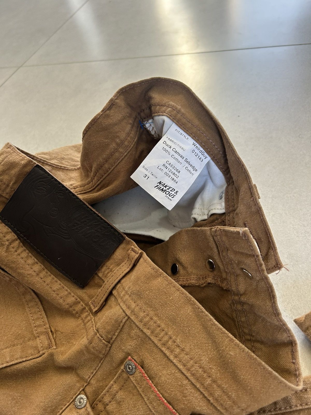 Naked & Famous Naked & Famous Duck Canvas Selvdedge Denim Size US 31 - 7 Thumbnail