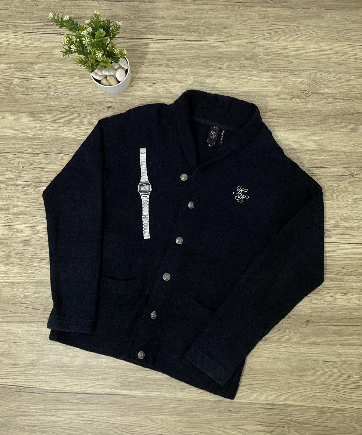 Karl Kani × Vintage 💥All Black💥Karl Kani Sweatshirt Cardigan Size US M / EU 48-50 / 2 - 3 Thumbnail