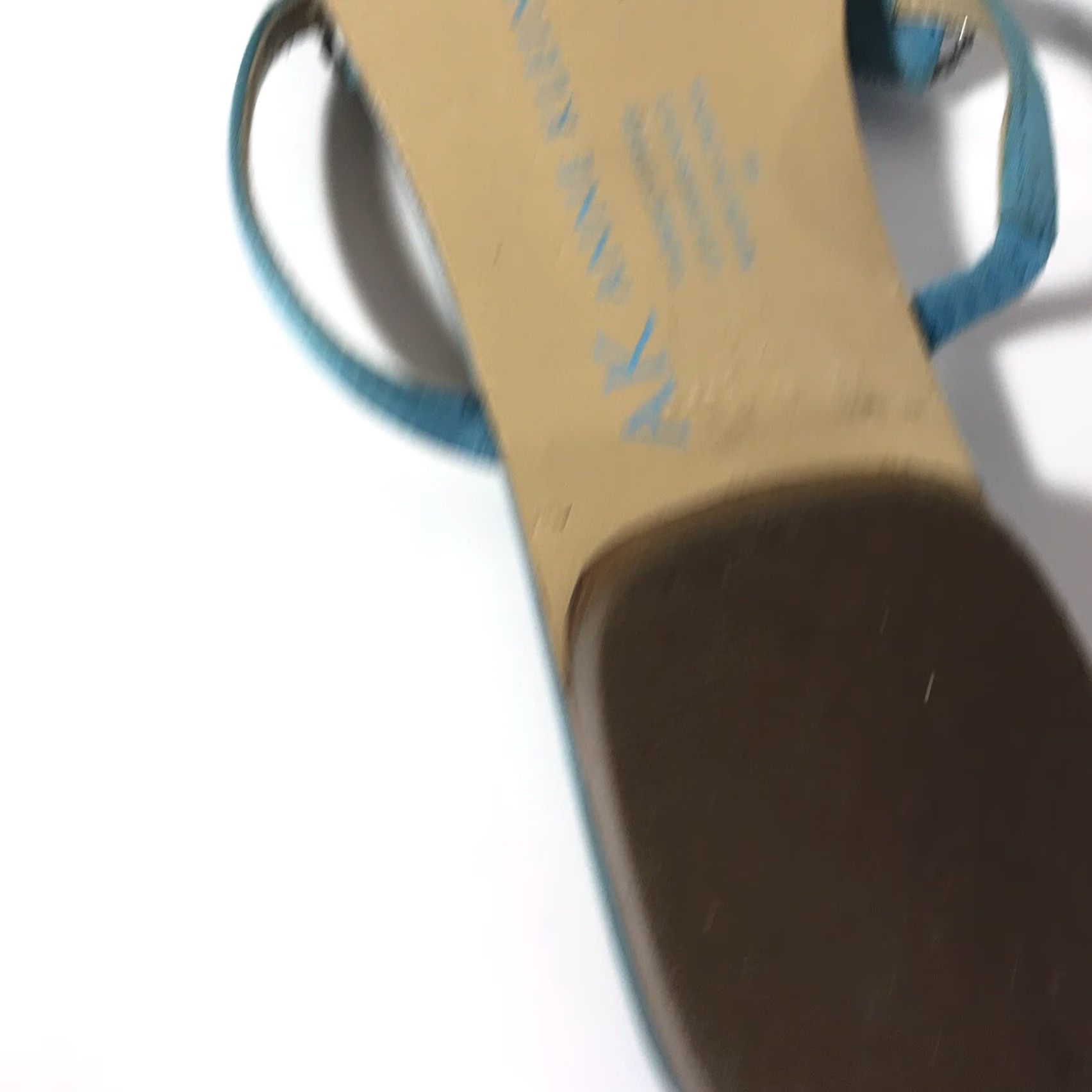 Anne Klein Anne Klein Blue Dragonfly Rhinestone T-Strap Flats Women’s Size 9M Summer Casual Size US 9 / IT 39 - 6 Thumbnail