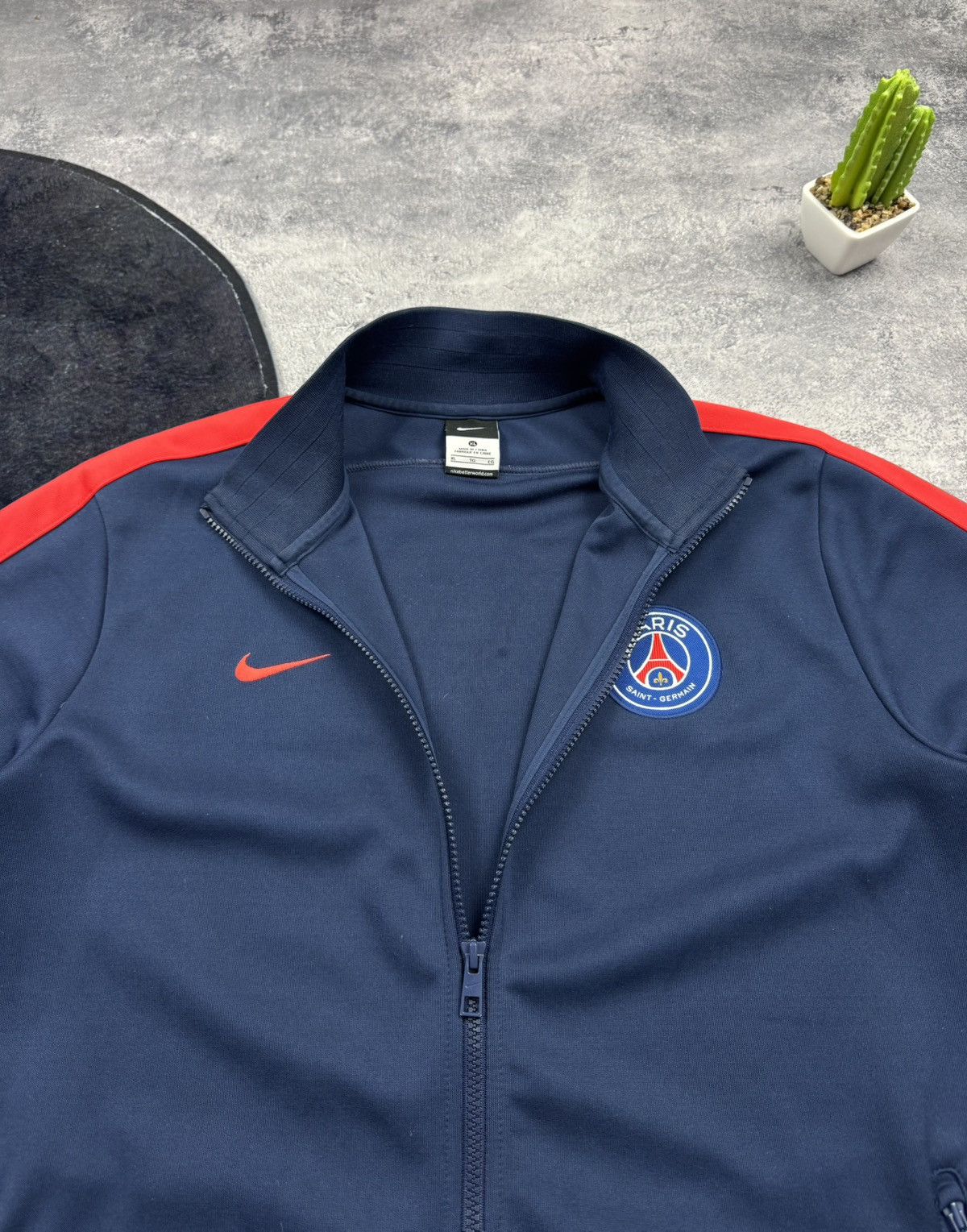 Nike Nike Paris Saint-Germain PSG Track Jacket Full Zip Soccer Size US XL / EU 56 / 4 - 9 Thumbnail