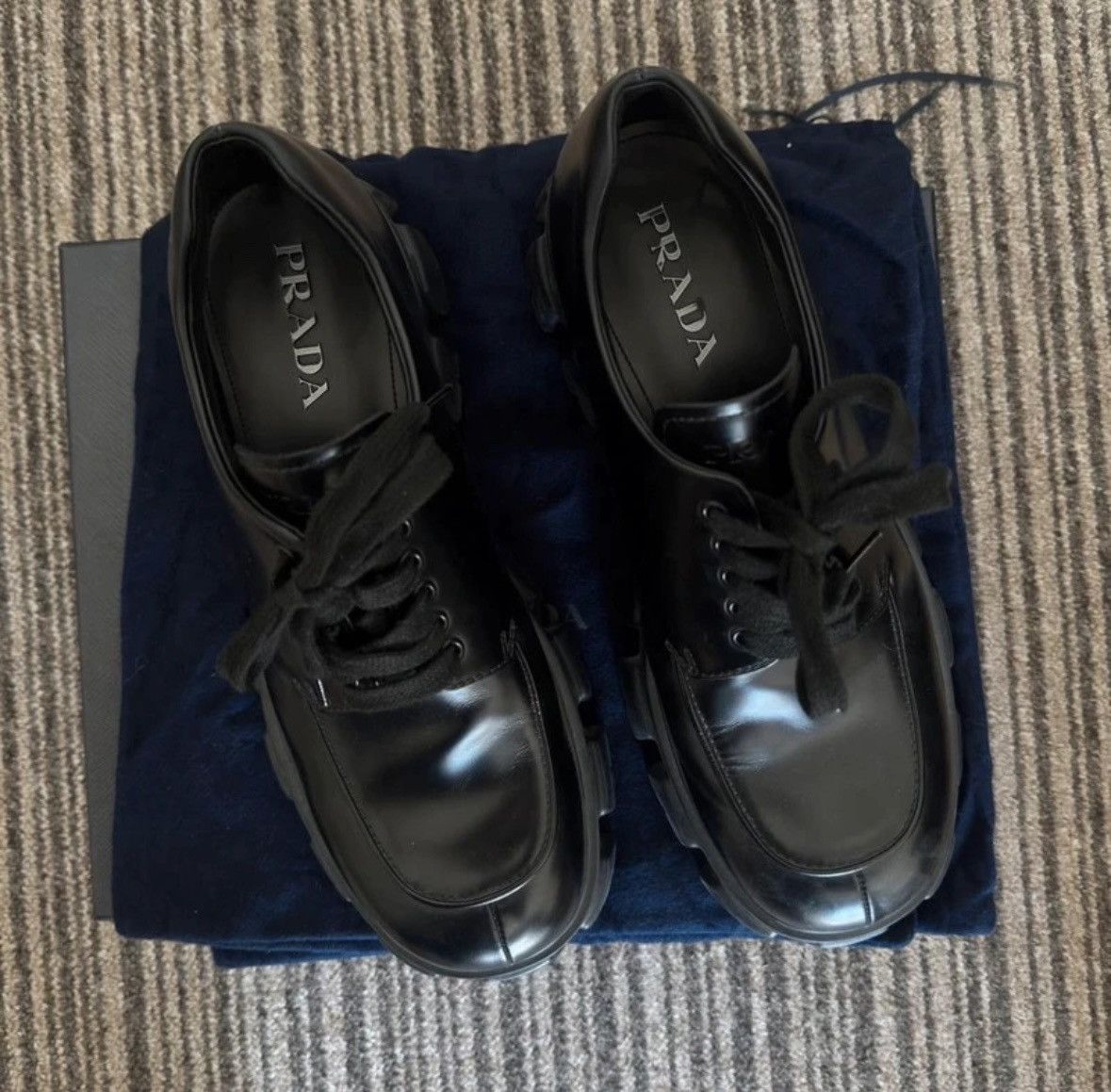 Prada Prada Monolith Lace Ups Size US 11 / EU 44 - 1 Thumbnail