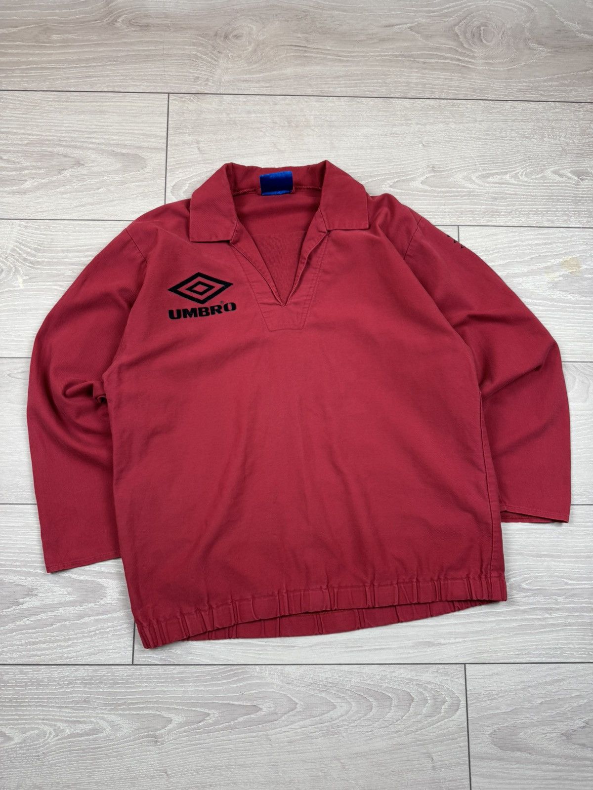 Umbro × Vintage Vintage Umbro ProTraining Sweatshirt Large Red 90s Football Size US M / EU 48-50 / 2 - 2 Thumbnail